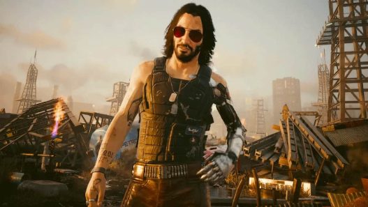 Cyberpunk 2077 image showing Johnny Silverhand