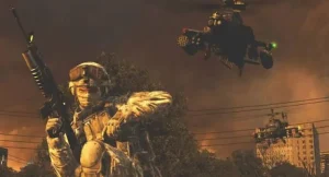 Still from Call of Duty Modern Warfare 2 game trailer.