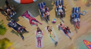 still from the Fortnite video game trailer.
