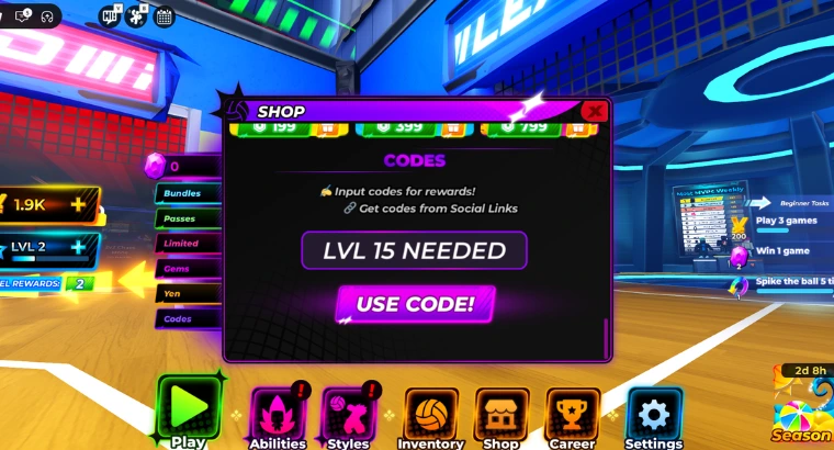 How-to-use-volleyball-legends-codes-in-roblox