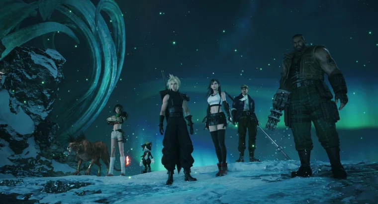 still from final fantasy 7 revelation game trailer.