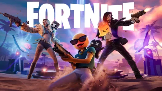 still from the Fortnite video game trailer.