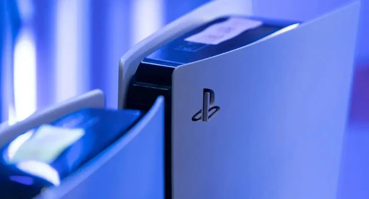 Images of PlayStation 5 console.