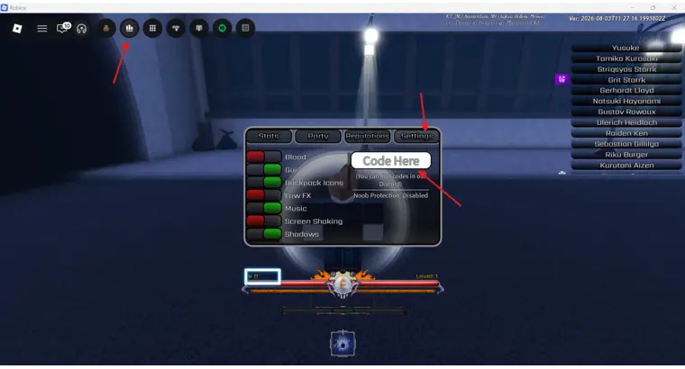 how to redeem peroxide codes in roblox